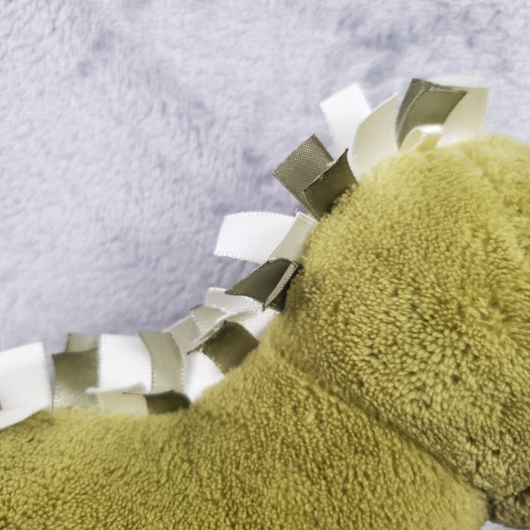 Little Jellycat Green Dinosaur Plush Brontosaurus Stuffed Animal Ribbons 11.5" - Picture 4 of 8